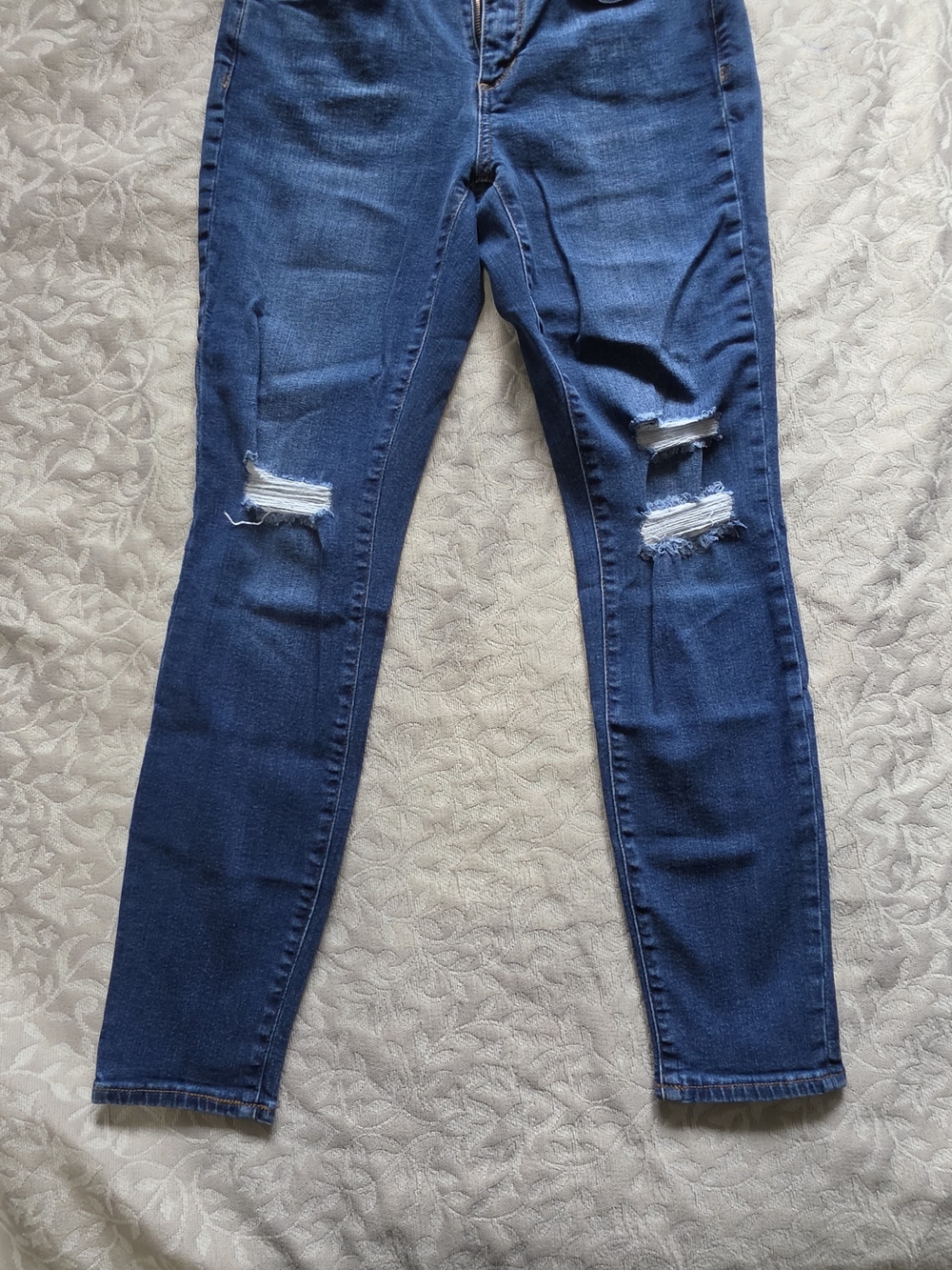 GAP Dark Blue Ripped Skinny Jeans